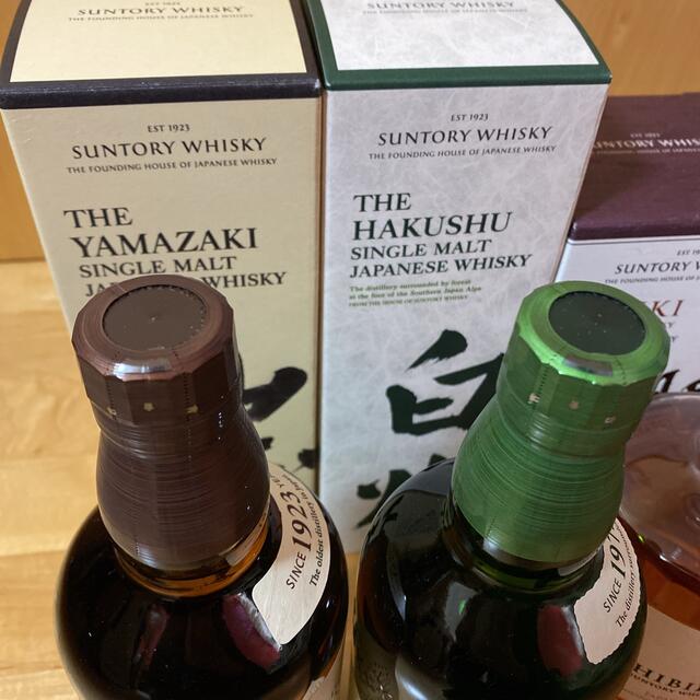 サントリー(サントリー)の山崎NV  白州NV  響JH  ３本セット  カートン付き 食品/飲料/酒の酒(ウイスキー)の商品写真