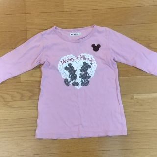 ベルメゾン(ベルメゾン)の〈mkmi様専用〉ミッキーミニー7分袖Tシャツ  セラフ ワンピース セット(Tシャツ/カットソー)