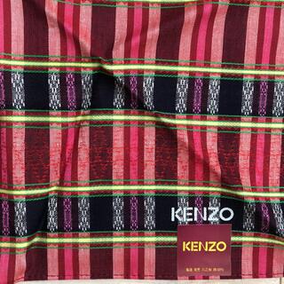 ケンゾー(KENZO)のケンゾー　ハンカチ　レッド×ピンク×ネイビー(ハンカチ/ポケットチーフ)
