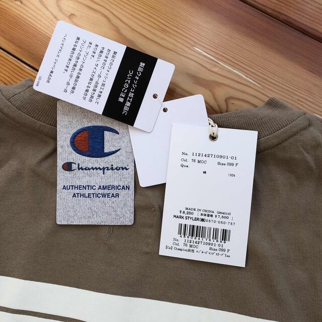 Ungrid(アングリッド)の新品タグ付き Ungrid×Champion USAコットンロングスリーブT レディースのトップス(Tシャツ(長袖/七分))の商品写真