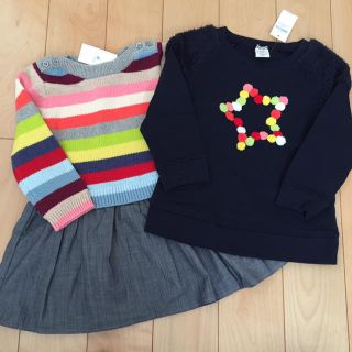 ベビーギャップ(babyGAP)の日曜までお値下げ＊ gap ワンピとトレーナーセット 90(ワンピース)