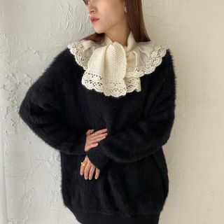 アメリヴィンテージ(Ameri VINTAGE)のlacy KNIT LAME COLLAR(つけ襟)