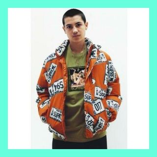 シュプリーム(Supreme)のSupreme 17Aw License Plate Puffy Jacket(ダウンジャケット)