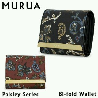 ムルーア(MURUA)の新品・未使用♪MURUA  三つ折りペイズリー柄 ミニ財布(財布)