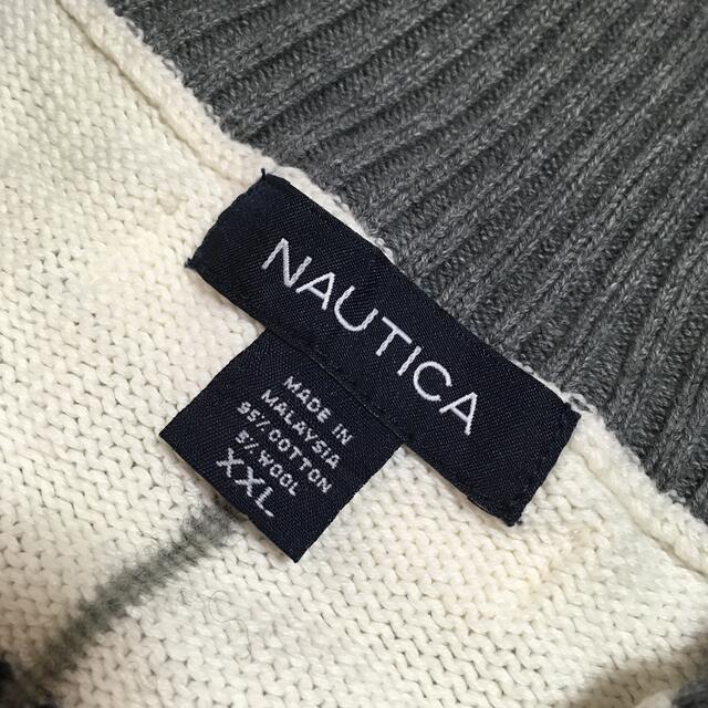 ノーティカ NAUTICA ニット セーター ハーフジップ トップス XXL