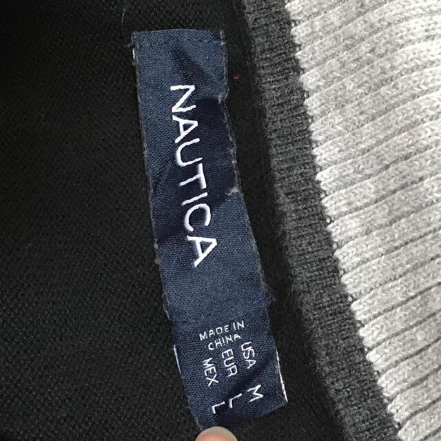 NAUTICA(ノーティカ)のノーティカ NAUTICA ニット セーター ハーフジップ 長袖 ロゴ 刺繍 メンズのトップス(ニット/セーター)の商品写真