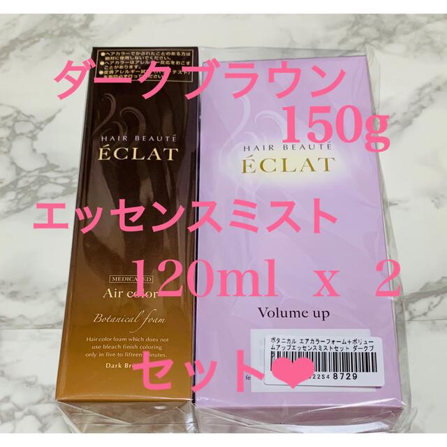 新品 ⭐︎ ヘアボーテエクラ ボタニカル エアカラーフォーム &ミスト セット