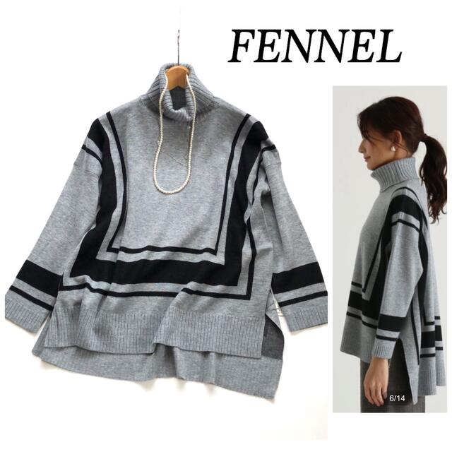 ♦️スコットクラブ系列♦️定16,000円 FENNEL スクエアデザインニット