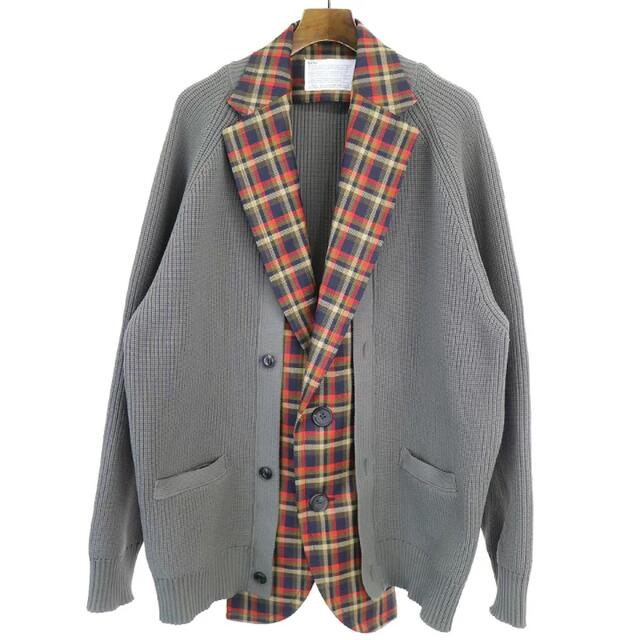 94%以上節約 kolor wool ester check jacket ドッキングジャケット