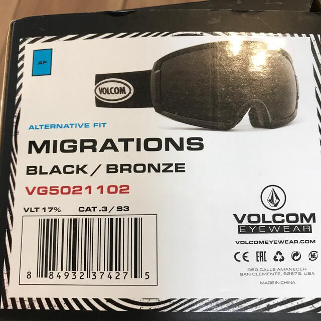 volcom(ボルコム)のボルコム　ゴーグル MIGRATIONS スポーツ/アウトドアのスノーボード(ウエア/装備)の商品写真