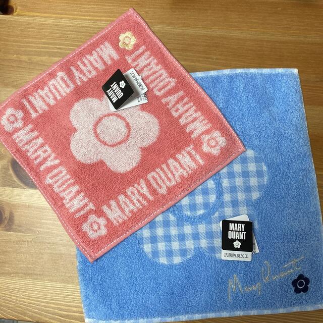 MARY QUANT(マリークワント)のマリークワントタオルハンカチ2枚セット レディースのファッション小物(ハンカチ)の商品写真