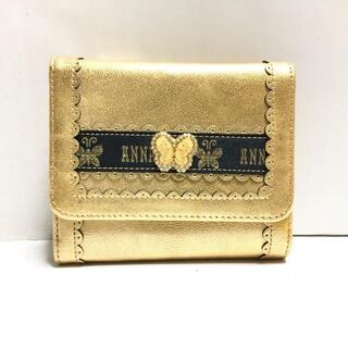 アナスイ(ANNA SUI)のアナスイ 3つ折り財布 - ゴールド(財布)