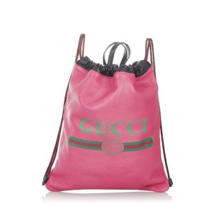 グッチ(Gucci)の美品 グッチ リュック バックパック 516639 レザー レディース GUCCI 【209-28430】(リュック/バックパック)