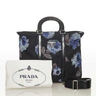 PRADA - 美品 プラダ 花柄 ハンドバッグ ショルダーバッグ 2WAY PRADA - 美品 プラダ 花柄 ハンドバッグ ショルダーバッグ 2WAY
