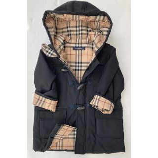 バーバリー(BURBERRY)のバーバリー★90cm★ダッフルコート★黒(コート)