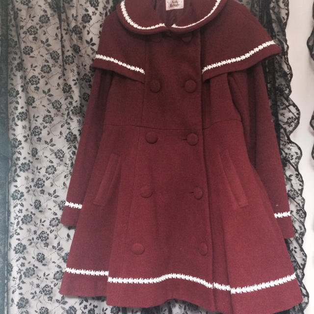 新作グッ Ank Rouge❤️ケープ付き ロングコート Aライン M 量産 地雷 ロリータ アウター 新作グッ Ank Rouge❤️ケープ付き ロングコート Aライン M 量産 地雷 ロリータ アウター