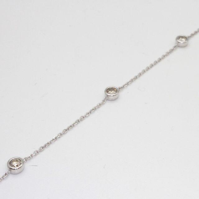 ダイヤモンド5PブレスレットK18WG/D0.30ct/1.62g【美品】の通販 ダイヤモンド5PブレスレットK18WG/D0.30ct/1.62g【美品】の通販
