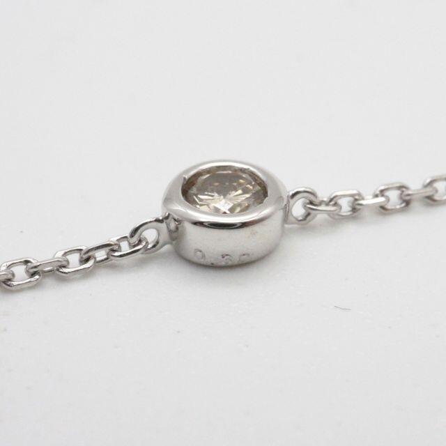 ダイヤモンド5PブレスレットK18WG/D0.30ct/1.62g【美品】の通販 ダイヤモンド5PブレスレットK18WG/D0.30ct/1.62g【美品】の通販