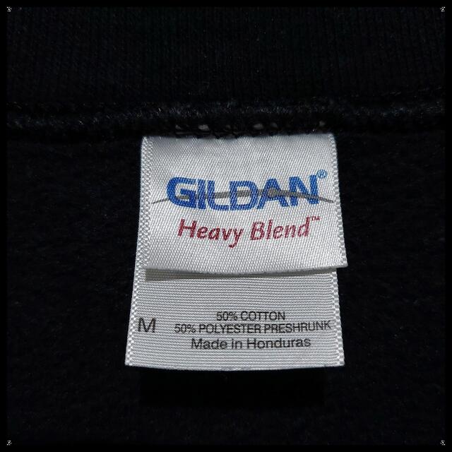 GILDAN(ギルタン)のUS古着GILDANスウェット紺ネイビーMトレーナービッグプリント水球代表チーム メンズのトップス(スウェット)の商品写真