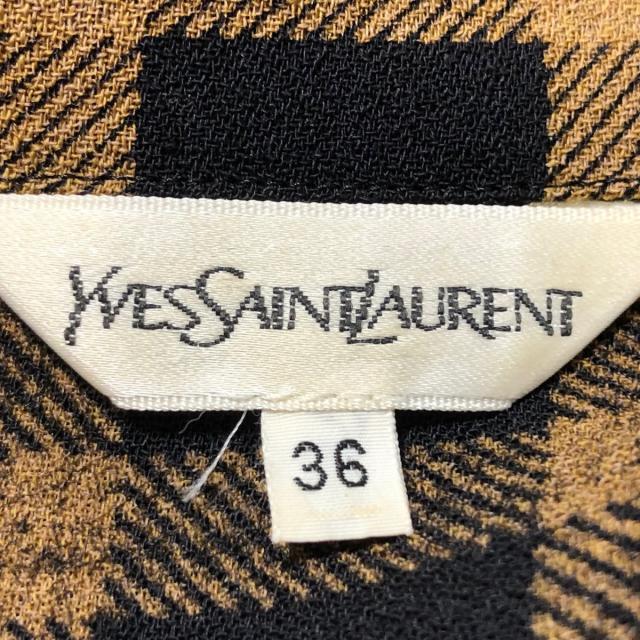 イヴサンローラン 長袖シャツブラウス 36 S