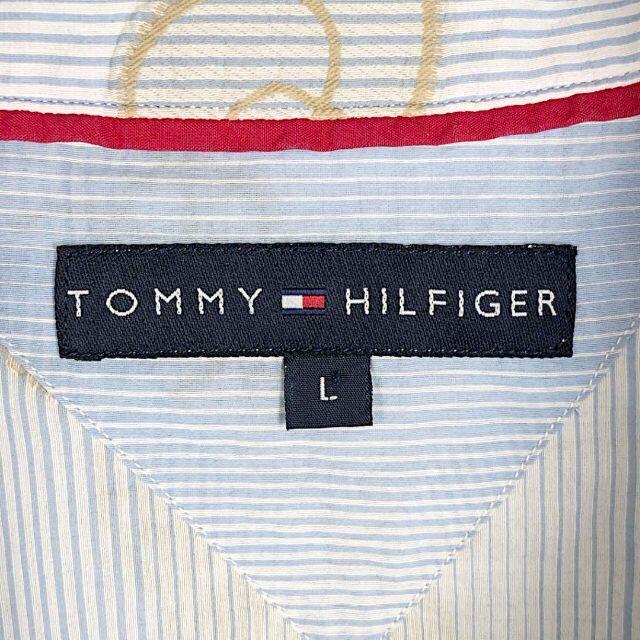 TOMMY HILFIGER(トミーヒルフィガー)のトミーヒルフィガー 長袖シャツ ドレス オーバーサイズ 刺繍ワンポイントロゴ メンズのトップス(シャツ)の商品写真