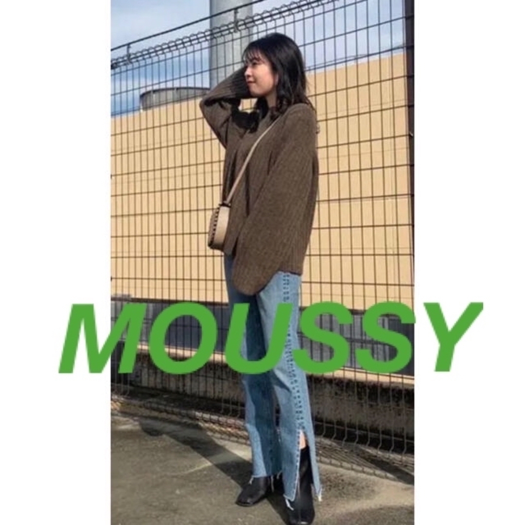moussy(マウジー)のMOUSSY★BOTTLE SLEEVE KNIT TOP モカ レディースのトップス(ニット/セーター)の商品写真