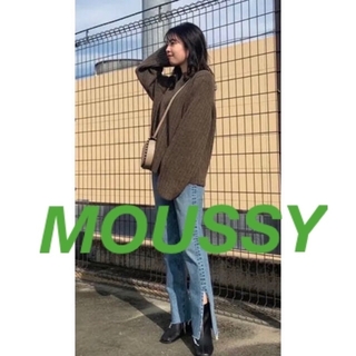 マウジー(moussy)のMOUSSY★BOTTLE SLEEVE KNIT TOP モカ(ニット/セーター)
