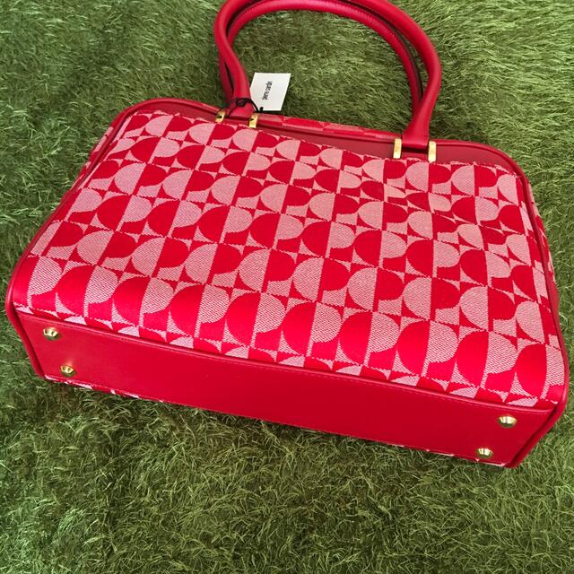 【未使用品】ピエールカルダン　布製　赤いバッグ レディースのバッグ(ハンドバッグ)の商品写真