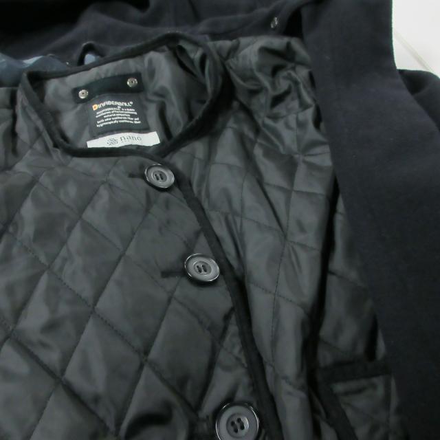 nano・universe(ナノユニバース)のナノユニバース コート サイズ38 M - 黒 レディースのジャケット/アウター(その他)の商品写真