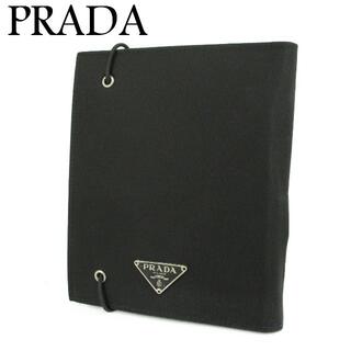 プラダ(PRADA)のプラダ ロゴ テスートナイロン×レザー 手帳 カバー パスポート ケース(その他)