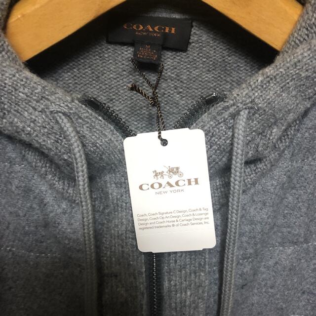 COACH コーチ ニット パーカー ジャケット 黒 メンズ