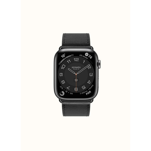 Apple Watch(アップルウォッチ)の最新Apple Watch Hermès Series 7 スペースブラック メンズの時計(腕時計(デジタル))の商品写真