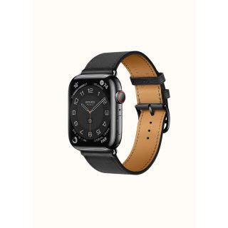 アップルウォッチ(Apple Watch)の最新Apple Watch Hermès Series 7 スペースブラック(腕時計(デジタル))