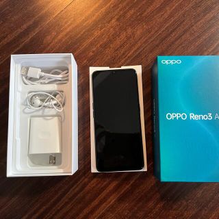 オッポ(OPPO)のOPPO Reno3 A ブラック 128GB(スマートフォン本体)