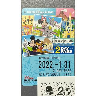 ディズニー(Disney)のディズニーリゾートライン 2デイパス 大人用(遊園地/テーマパーク)