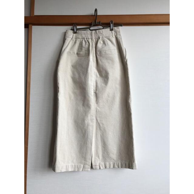 LOWRYS FARM(ローリーズファーム)のJosei 様専用　　ローリーズファーム　コーデュロイタイトスカート　白　 レディースのスカート(ロングスカート)の商品写真