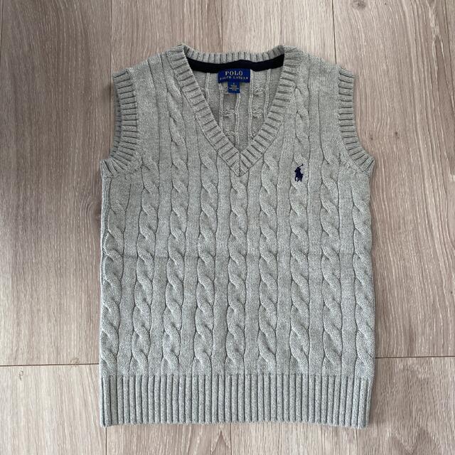 POLO RALPH LAUREN(ポロラルフローレン)のポロラルフローレン　ケーブルニット　グレー　120 キッズ/ベビー/マタニティのキッズ服男の子用(90cm~)(ニット)の商品写真