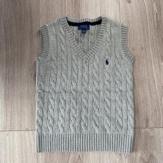 ポロラルフローレン(POLO RALPH LAUREN)のポロラルフローレン　ケーブルニット　グレー　120(ニット)