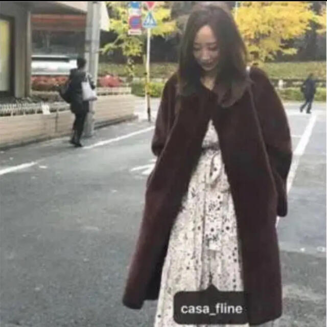 割引お買い得 未使用 カーサフライン CASA エコファーローブコート