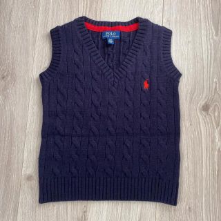 ポロラルフローレン(POLO RALPH LAUREN)のポロラルフローレン　ケーブルニット　ネイビー　140(ニット)