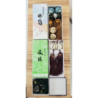 掛軸四季十二本セット<山水/花鳥/人物/風景/鶴亀>風鎮4対・掛軸用4段