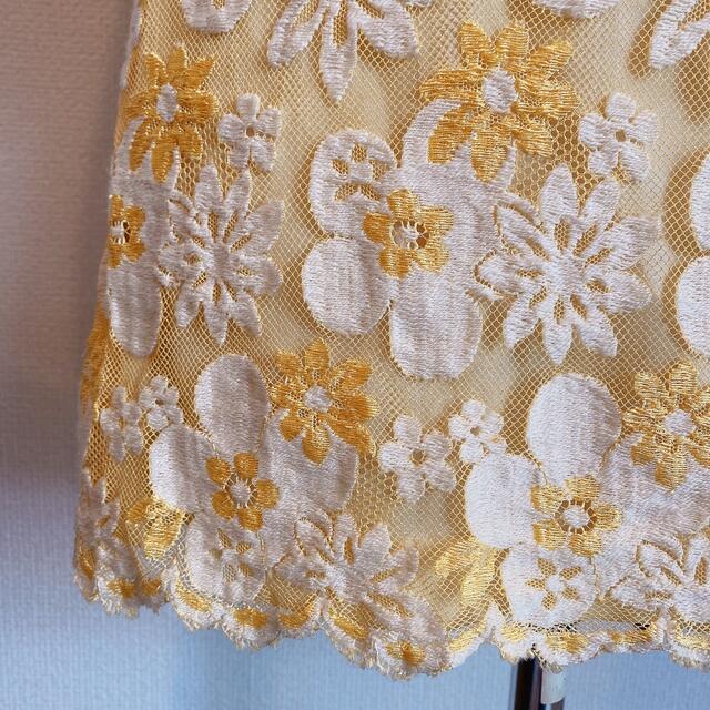 ヴィンテージ 60s 70s 花柄 ドレス ワンピース 黄色 イエロー ヴィンテージ 60s 70s 花柄 ドレス ワンピース 黄色 イエロー
