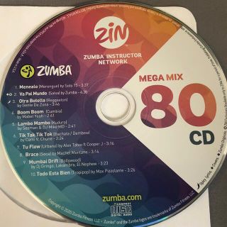 ズンバ(Zumba)のzumba megamix80 CD ズンバ　メガミックス(クラブ/ダンス)