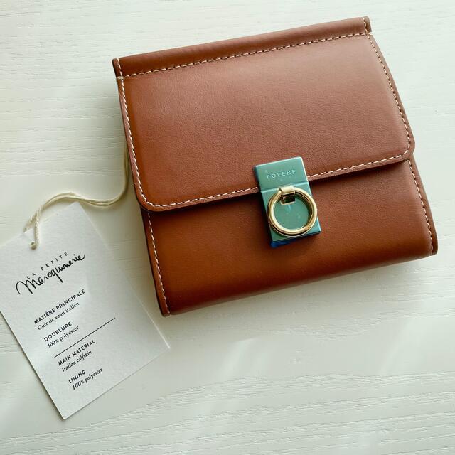 在庫価格 【新品】POLENE カーブレザーコンパクトwallet ミニ財布