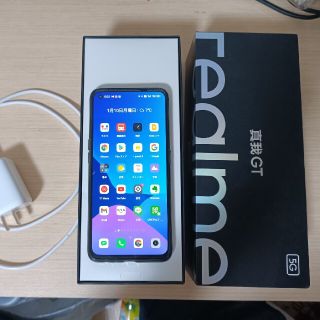 realme gt 5g ハイエンドモデル12g/256g ブルー(スマートフォン本体)