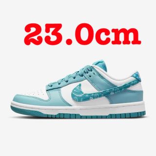 ナイキ(NIKE)のnike dunk low worn blue ペイズリー 水色 23 us6(スニーカー)