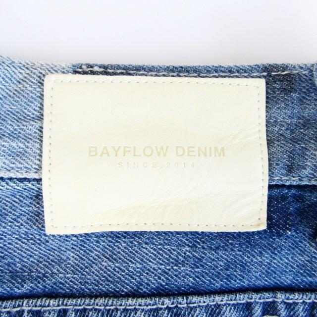 BAYFLOW(ベイフロー)のBAYFLOWベイフロー▼ワイドデニム▼ペイント加工▼サイズ2▼W約66㎝ レディースのパンツ(デニム/ジーンズ)の商品写真