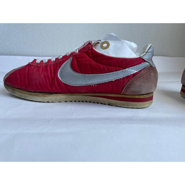 NIKE - レア ナイキ ナイロンコルテッツ 70s 初期 赤×銀 NIKE - レア ナイキ ナイロンコルテッツ 70s 初期 赤×銀
