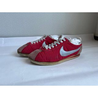 ナイキ(NIKE)のレア　ナイキ ナイロンコルテッツ 70s 初期 赤×銀 ゴールデンサイズ 日本製(スニーカー)