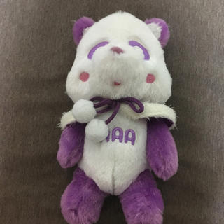 トリプルエー(AAA)のポージングえ〜パンダ紫(ぬいぐるみ)